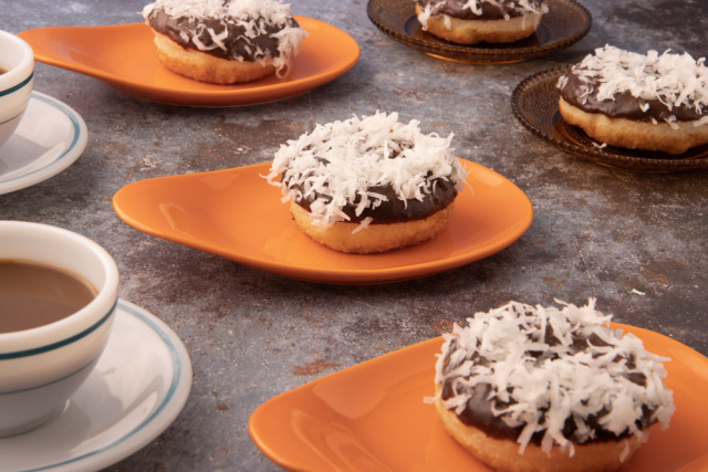 Chocolate and Coconut Yeast Donut