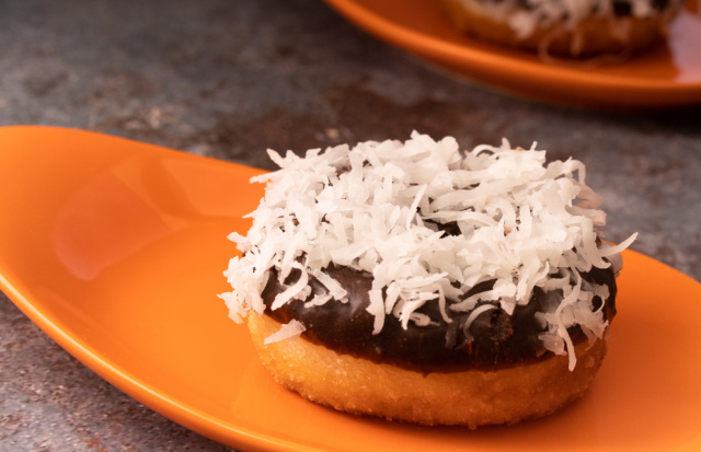 Chocolate and Coconut Yeast Donut
