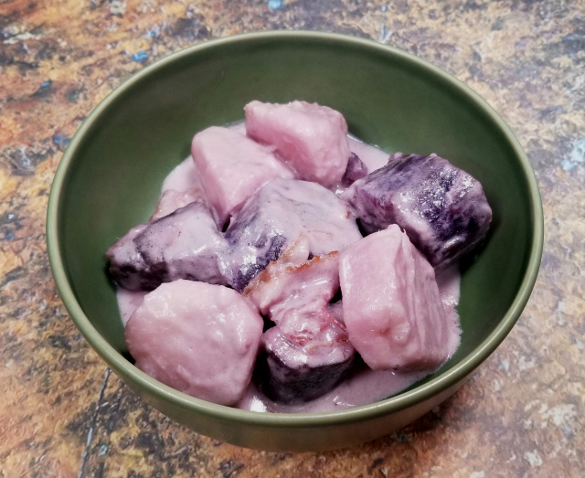 taro and sweet potatoes